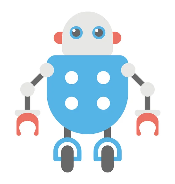 リモコン ロボット フラット アイコン ロボット技術 — ストックベクタ