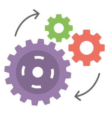 Mühendislik düz vektör tasarım simgesi 
