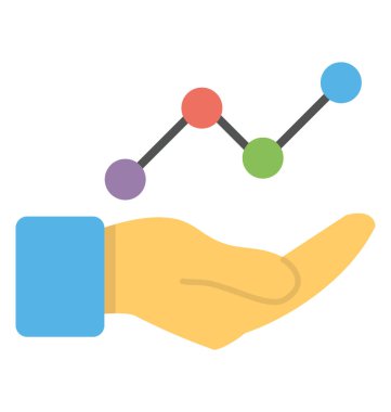 Yatırım stratejisi, düz simgesi büyüme yatırım