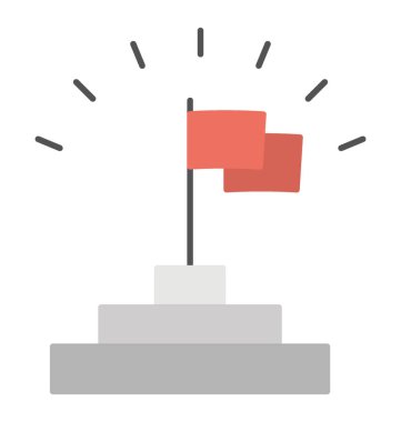 Düz simgesi başarı, zafer