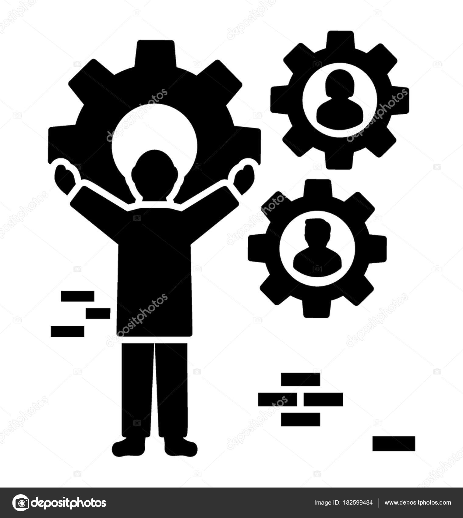 organizational activities glyph icon working relationships