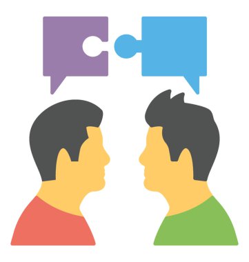 Düz simgesi iş yönetimi. Paydaş yönetimi