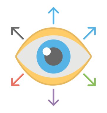 İşbirlikçi sembolü. Düz simge paylaşılan vizyon