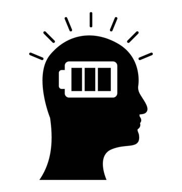 Glif simge zihinsel çaba, zihinsel yorgunluk