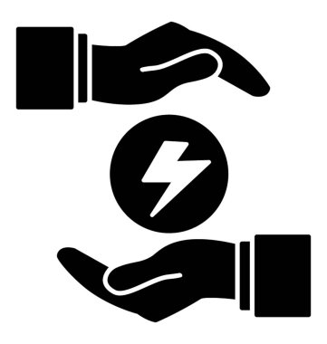 Glif simgesi beceri koruması. Talentcare