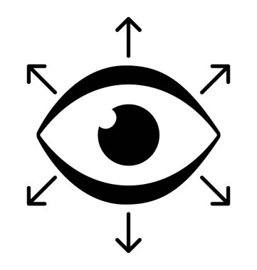 İşbirlikçi sembolü. Glif simge paylaşılan vizyon