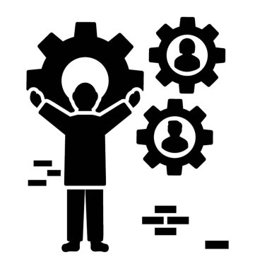 Kuruluş faaliyetleri. Glif simgesi çalışma ilişkileri