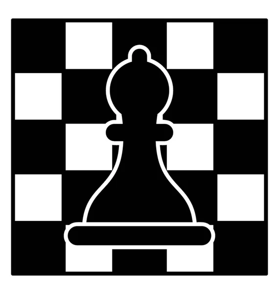 Glyphen Ikone Strategie Brettspiel — Stockvektor