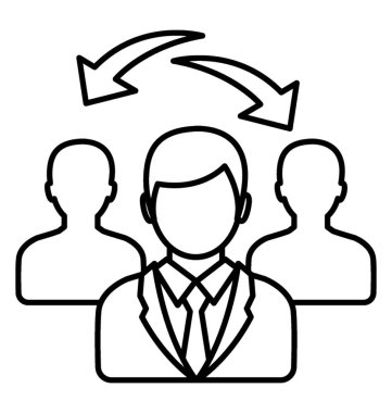 Satırı simgesi iş etiği, iş yönetimi