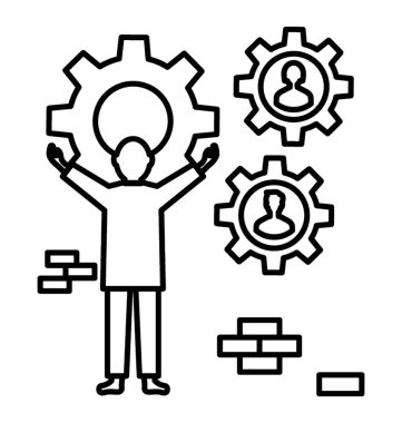 Kuruluş faaliyetleri. İş ilişkileri satırı simgesi