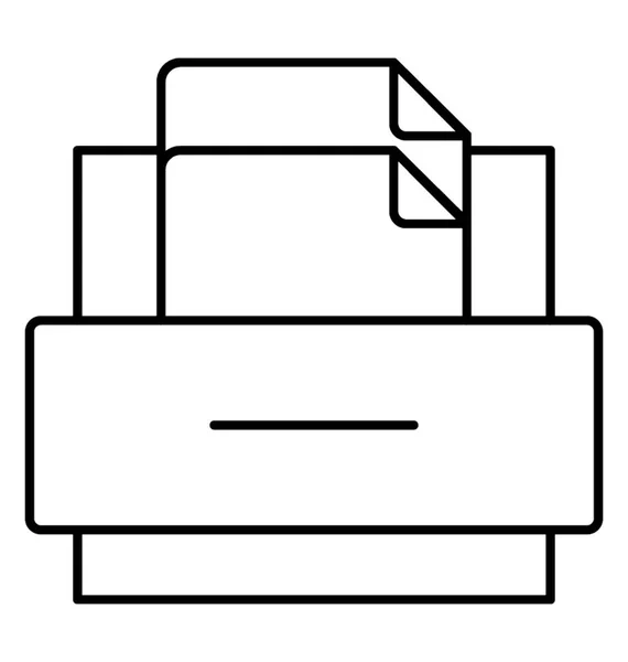 Archivador Libro Iconos Línea — Vector de stock