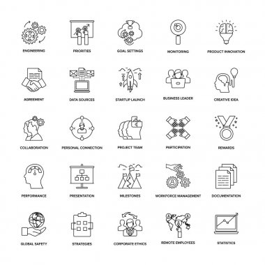 Proje Yönetimi Satır Simgeleri