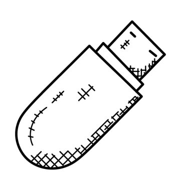 Simgesi tasarım USB doodle