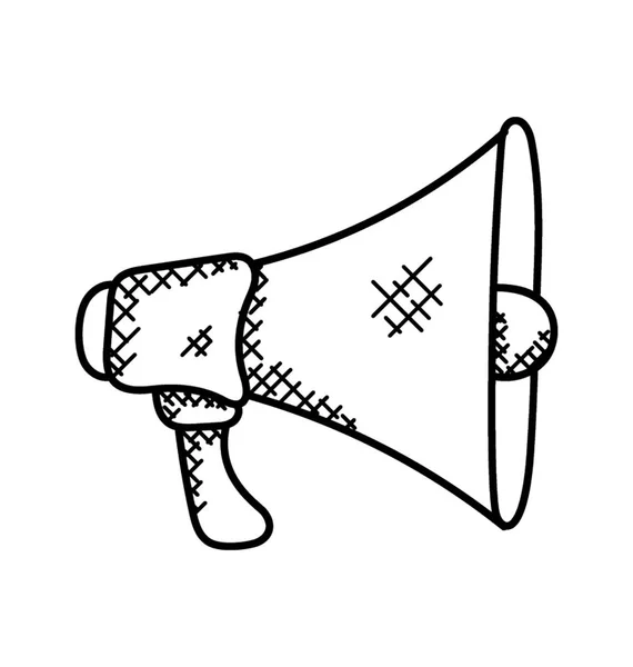 Doodle Ikone Eines Lautsprechers — Stockvektor