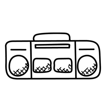 Bir ses kayıt cihazı, el yapımı basit bir görüntü.