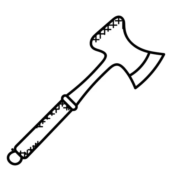 Schlägel Entwöhnung Fleisch Hammer Doodle Symbol — Stockvektor