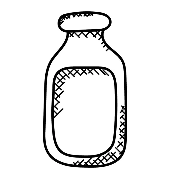 Salt Eller Peppar Shaker Doodle Ikon — Stock vektor
