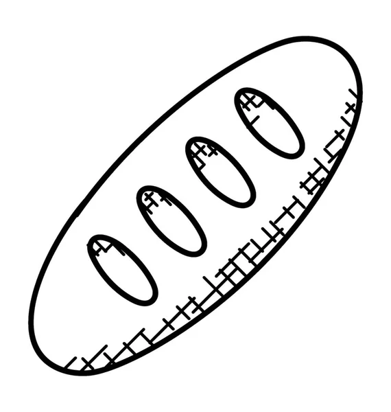 Submarine Breads Cookie Swap Doodle Icon — Stock Vector