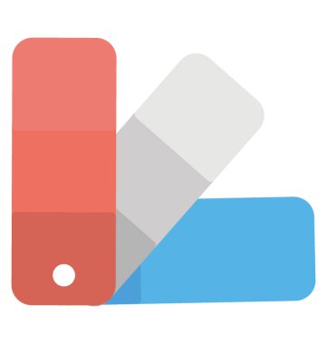 Yelken promosyon, düz tasarım kavramı