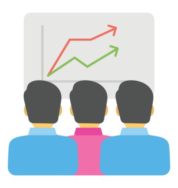 Rakiplerle Karşılaştırma, verimliliği rapor düz simgesi