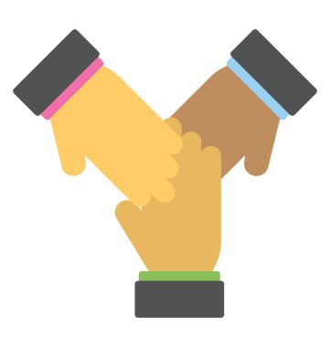 Düz simgesi grup çalışması, ekip çalışması etkinliği