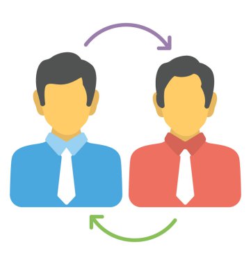 Düz simgesi paydaş, hissedar