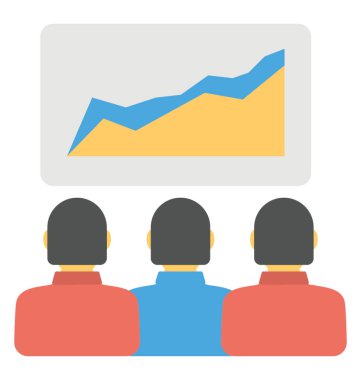 Verimlilik düz simgesi, etkinliği