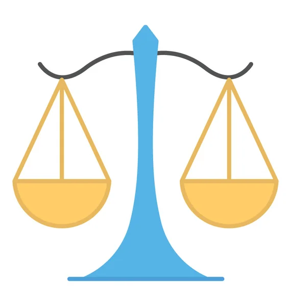 Körperliche Balance Flaches Design Gerechtigkeitskonzept — Stockvektor