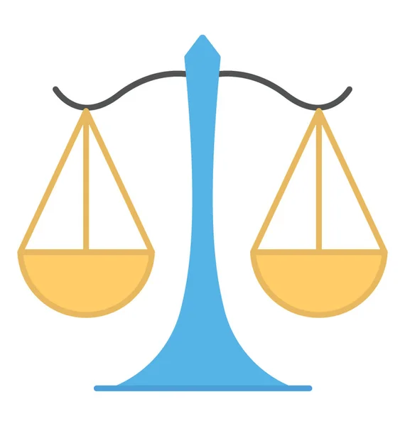 Equilibrio Físico Diseño Plano Concepto Justicia — Archivo Imágenes Vectoriales