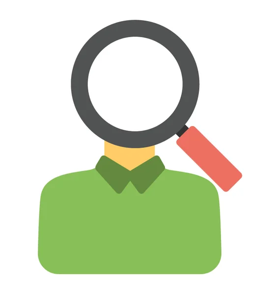 Talent Hunt Recruitment Process Flat Icon — Stock Vector
