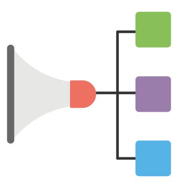 Reklam ağı, düz tasarım promosyon konsepti