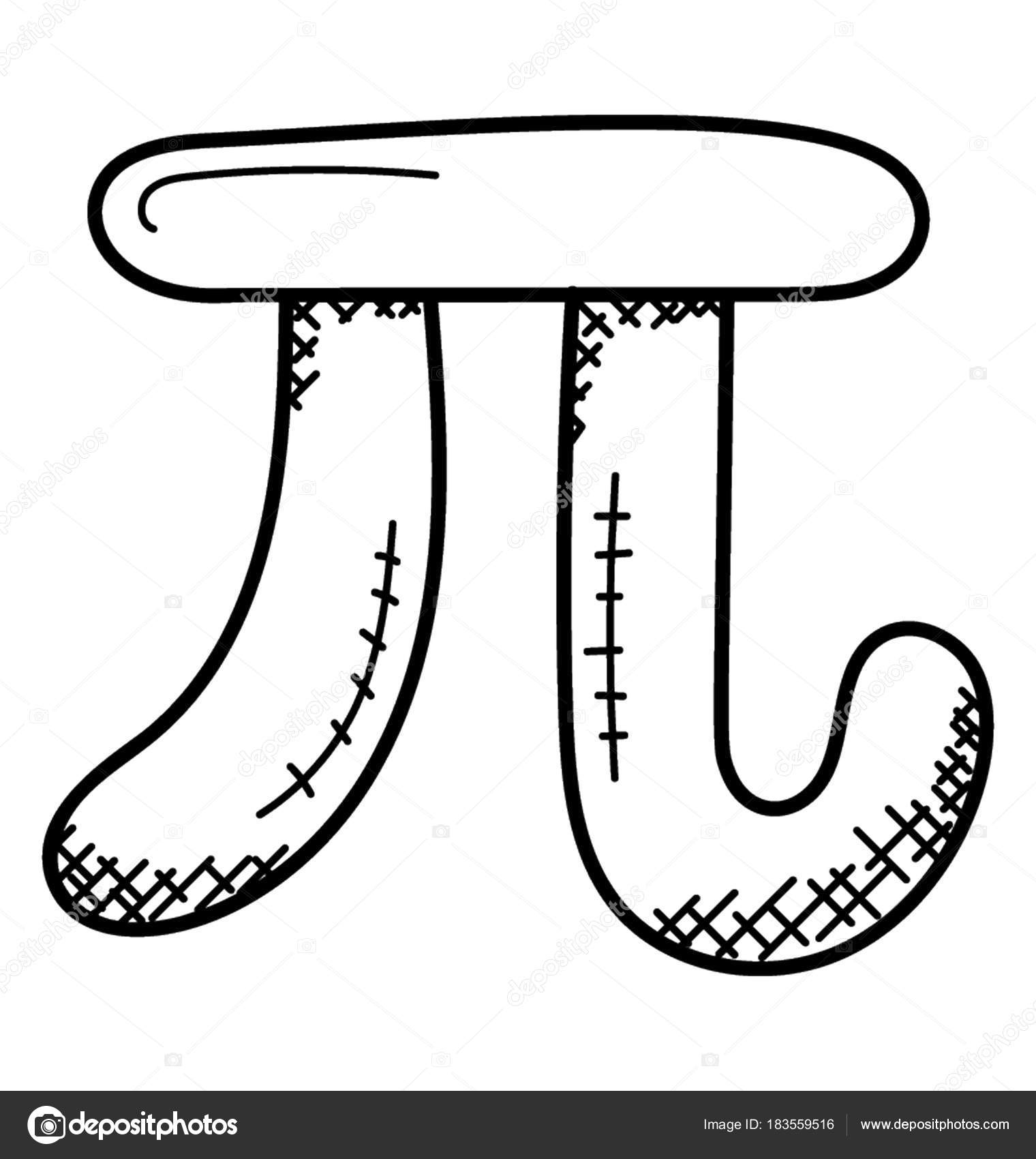 Mathematical Constant Doodle Icon Algebra Symbol Stock Vector Image by ©creativestall 183559516