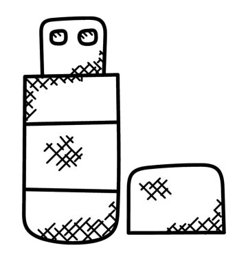 Veri depolama, usb doodle Icon için dış aygıt