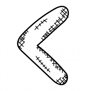 Sembol daha az. Doodle simgesi 