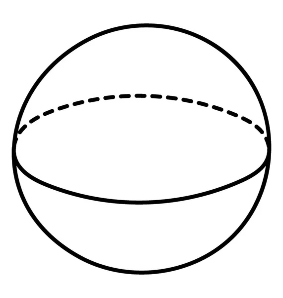 Κύκλος Άκρη Προσανατολισμό Doodle Γεωμετρικό Σχήμα — Διανυσματικό Αρχείο