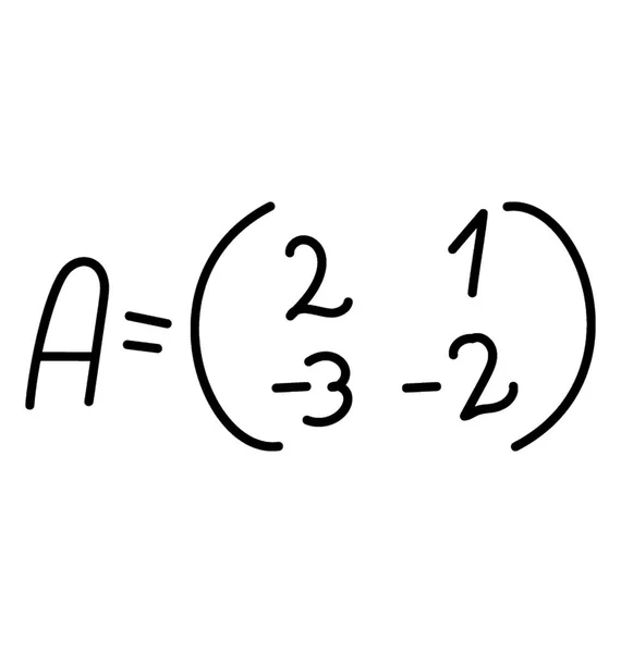 Doodle Ikon Egyenlet Kalkulus — Stock Vector