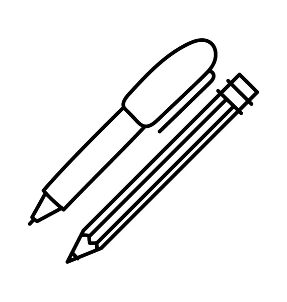 Schreibwaren Vektor Doodle Symbol — Stockvektor