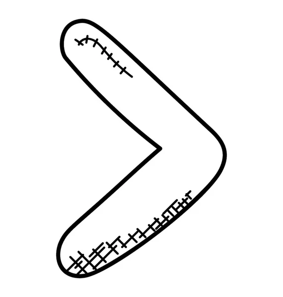 Större Tecken Doodle Ikonen — Stock vektor