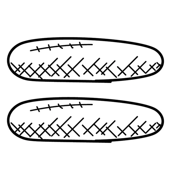 Icône Doodle Égale Signe Symbole Mathématique — Image vectorielle
