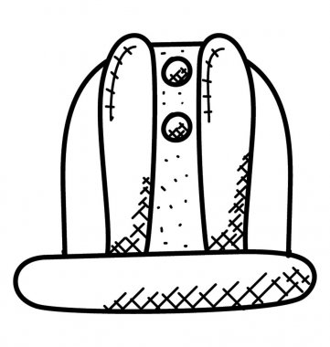 Bilimsel astronomik Gözlemevi doodle simgesi. Gözlemevi Dome 