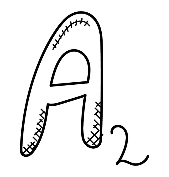 Mathematische Funktion Doodle Symbol Für Fortgeschrittene Mathematik — Stockvektor