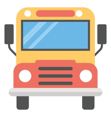 Kamyon vektör simge düz tasarım 