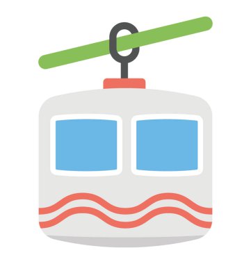 Kablo taşıma vektör simge düz tasarım 