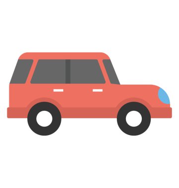 4WD. dört tekerlekten çekiş, düz vektör simgesi 