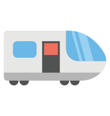 Hızlı tren vektör simge düz tasarım 