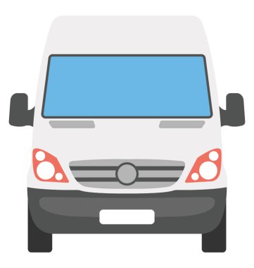 Ticari araç vektör simge düz tasarım 