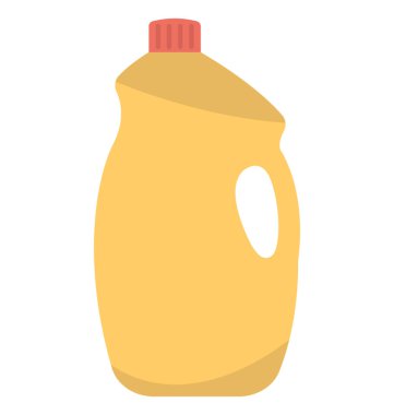 Bez yumuşatıcı bir şişe düz simgesi 