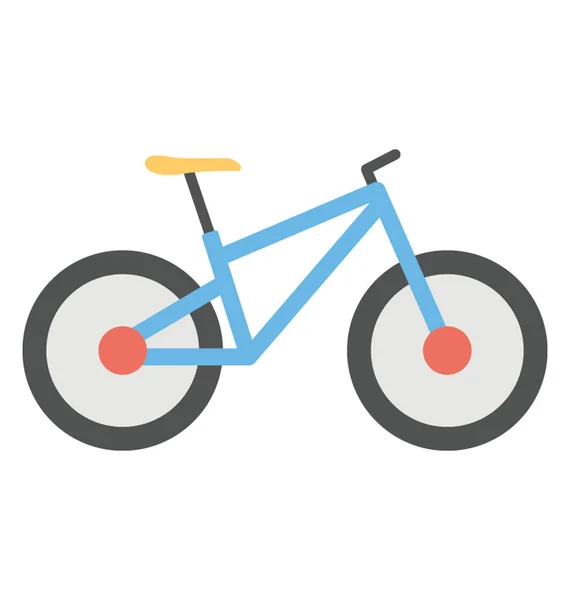 Fiets Vector Pictogram Platte Ontwerp — Stockvector