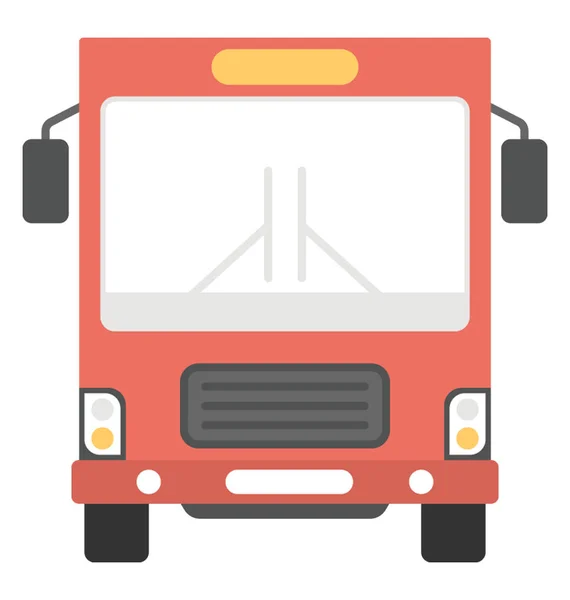 Τουριστικό Λεωφορείο Εικονίδιο Του Φορέα Επίπεδη Σχεδίαση — Διανυσματικό Αρχείο