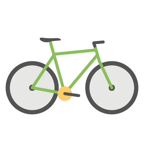 Fiets Vector Pictogram Platte Ontwerp — Stockvector